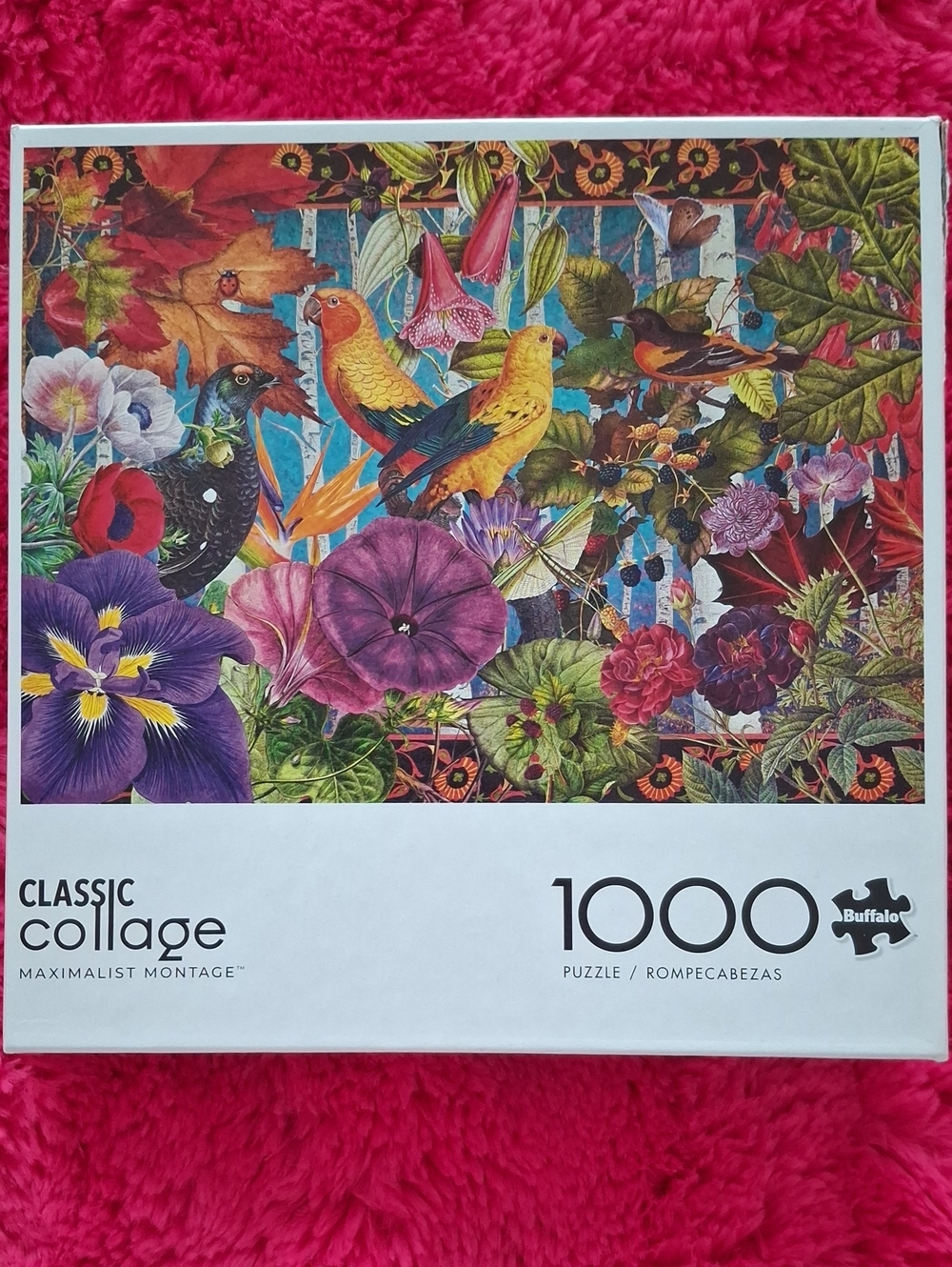 Buffalo Classic Collage 1000-Piece Puzzle - Colorful Floral & Birds